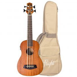 Flight DUBS bas ukulele sa torbom