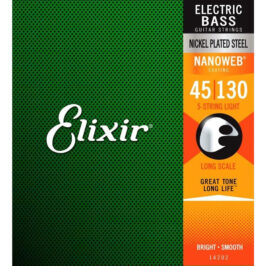 Elixir 14202 Bass Nickel Plated Steel NanoWeb 45-130