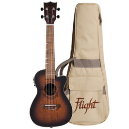 Flight DUC380 CEQ Amber Concert ukulele